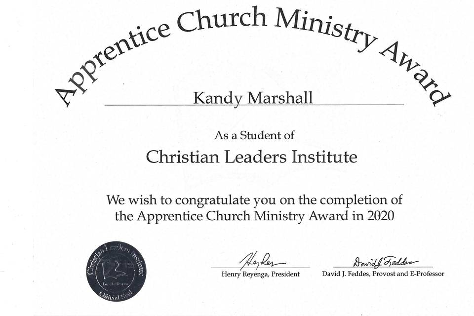 Apprentice Church Ministry Awa