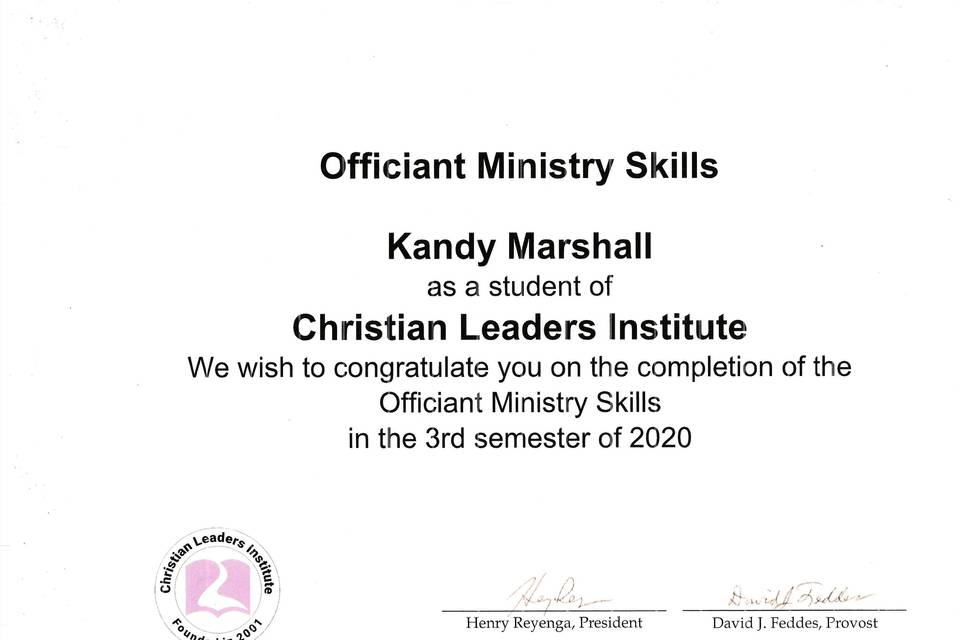 Officiant Ministry Skills