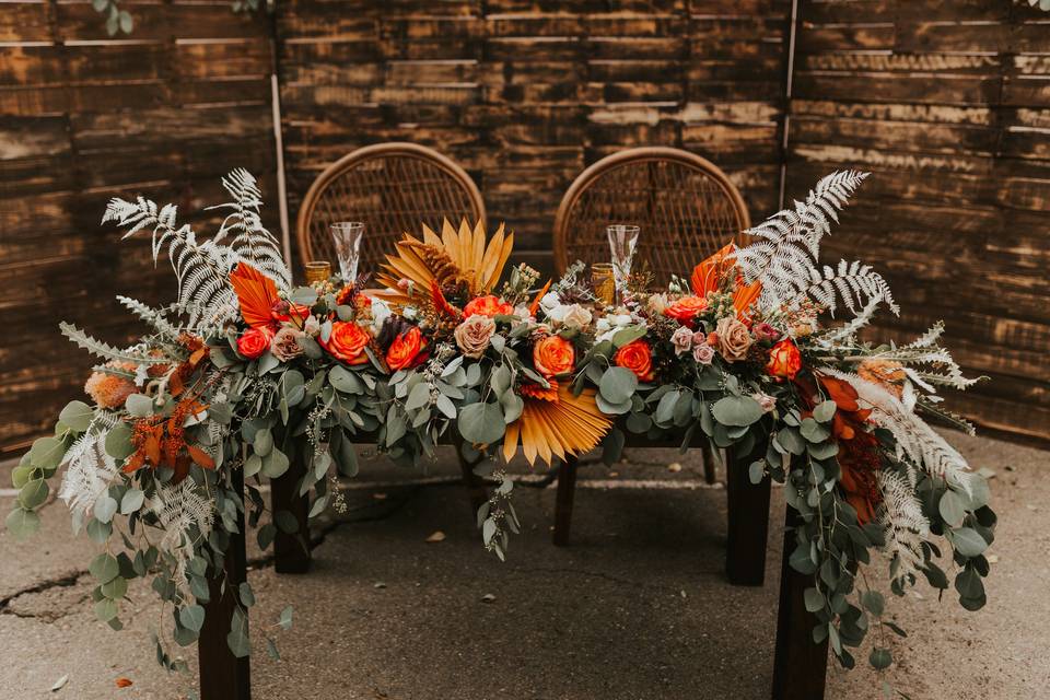 Boho Wedding Bride & Groom