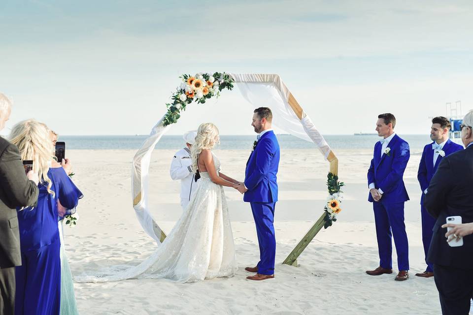 Casual + Elegant Seaside Garden Wedding