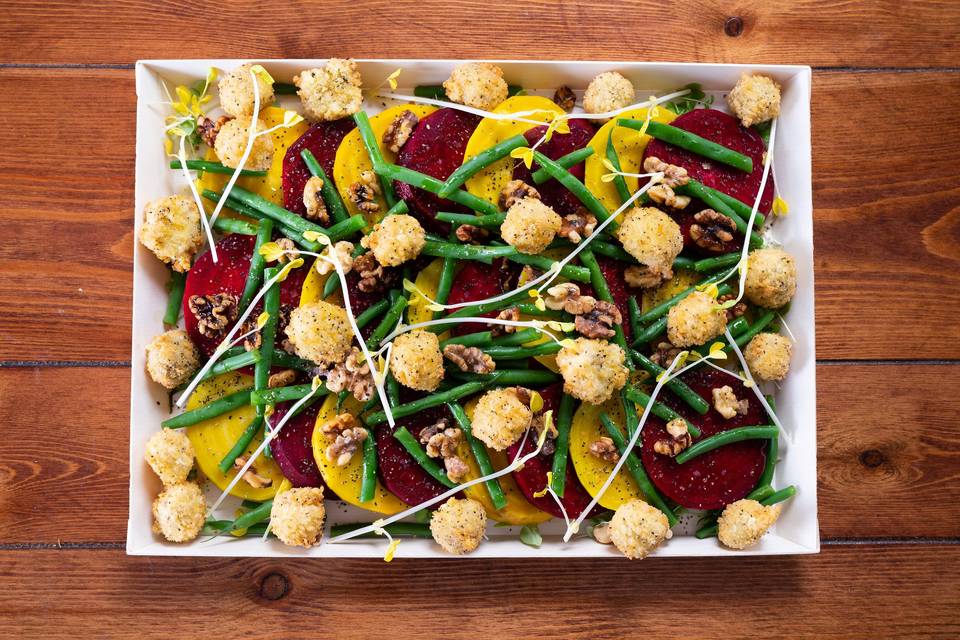Roasted Red & Gold Beet Salad