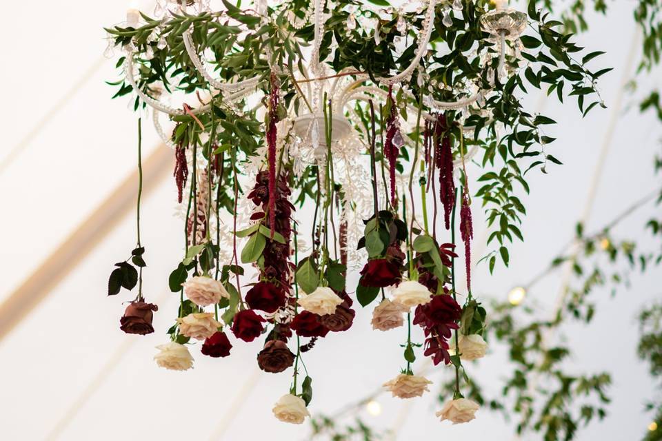 Hanging floral decor