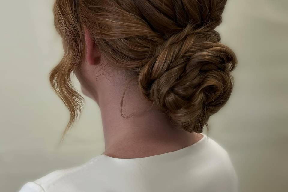 Textured updo