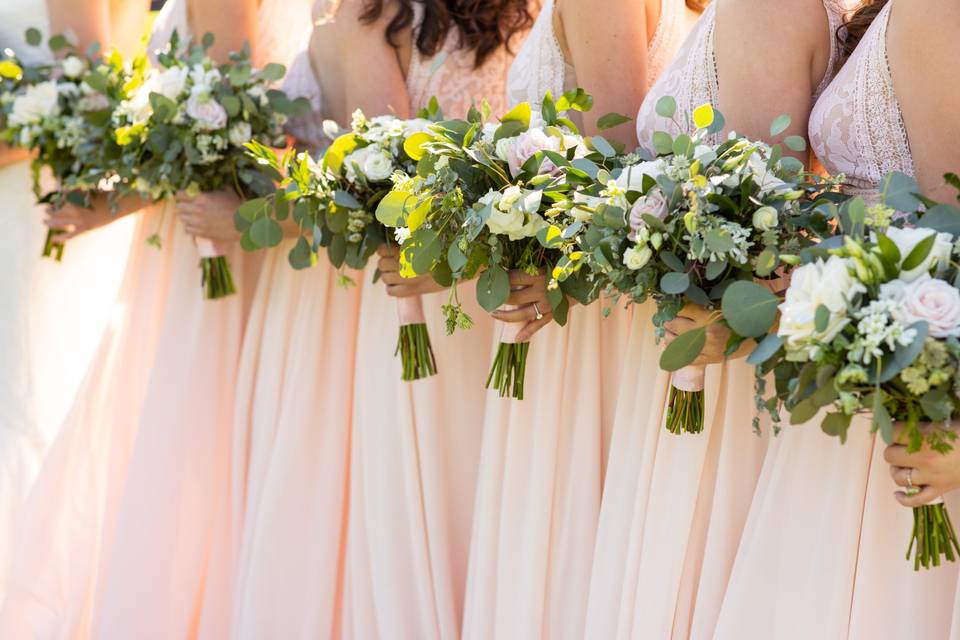 Bridesmaids Bouquet in Blush