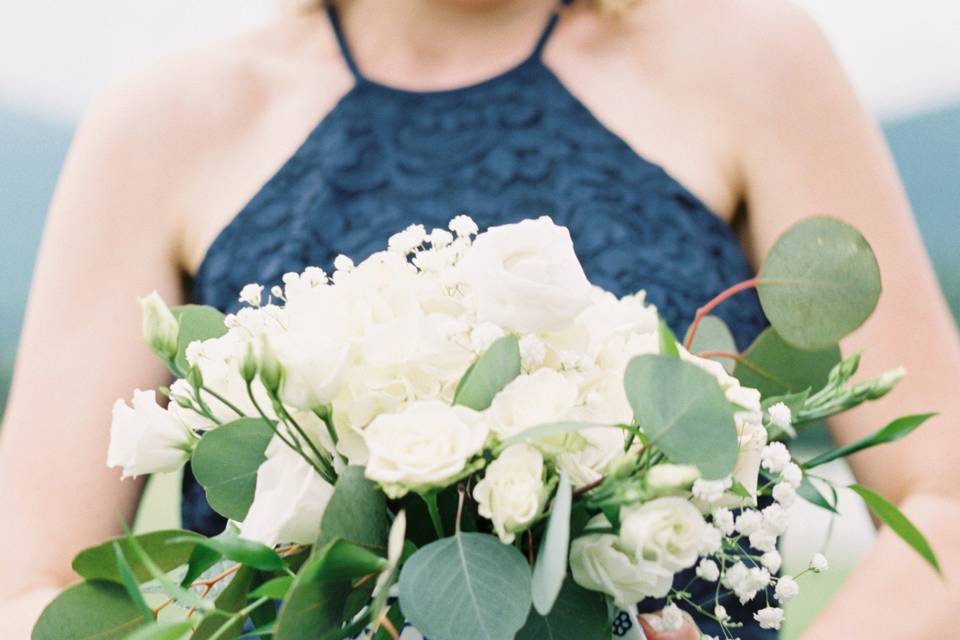 Blue & White Centerpiece