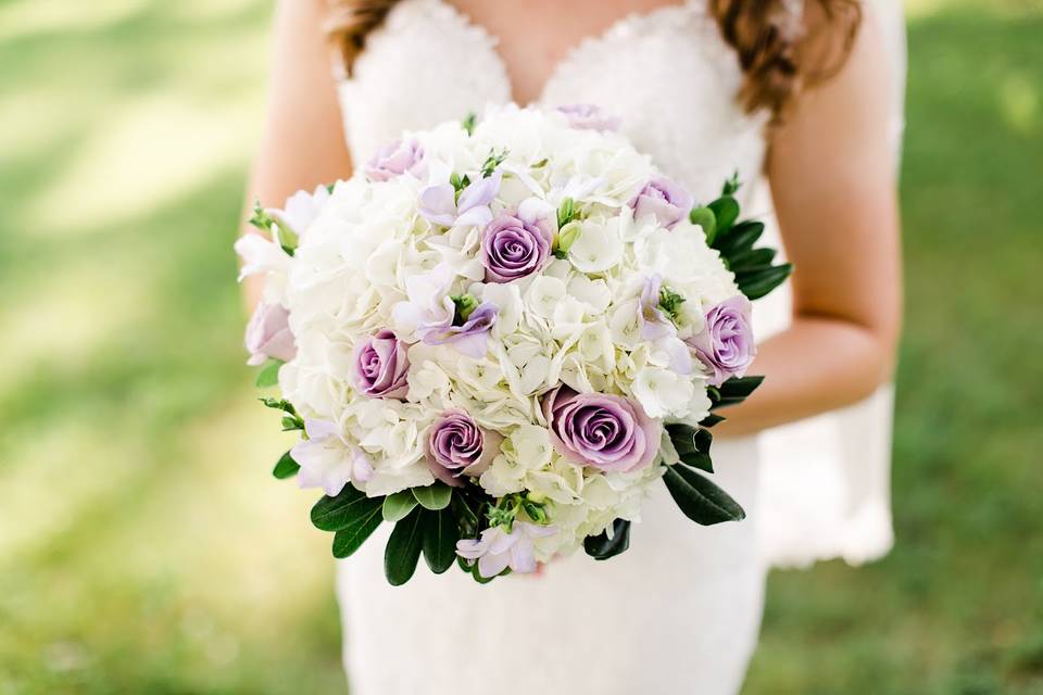 White & Lavender Bouquet