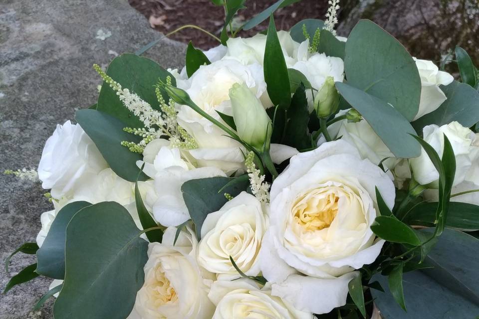 White Bridal Bouquet