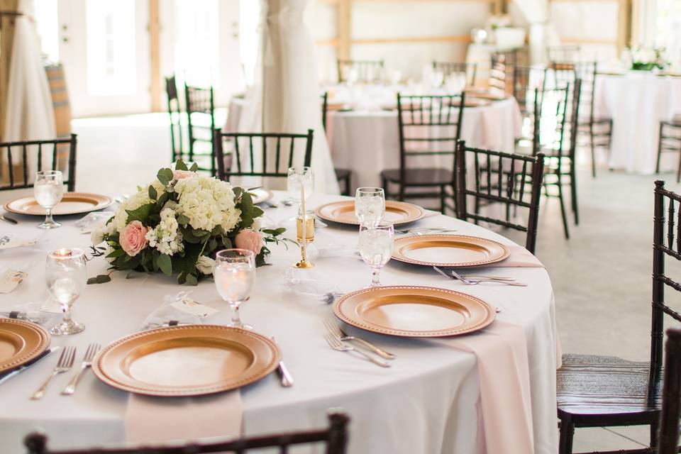 Reception Table Arrangement