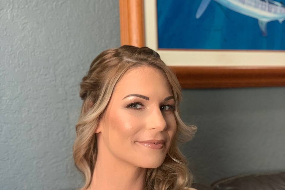 Bridal makeup trial