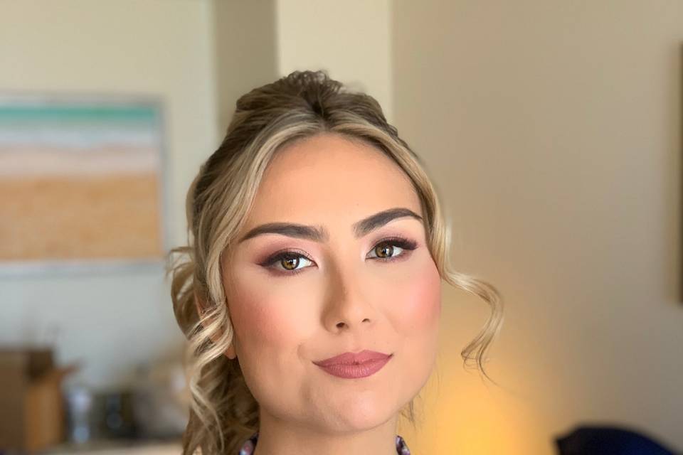 Bridesmaid makeup by Paulette