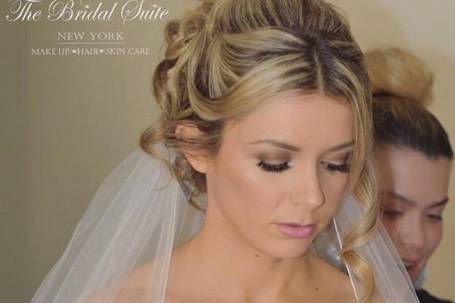 Wedding updo from front