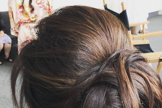 Sleek updo