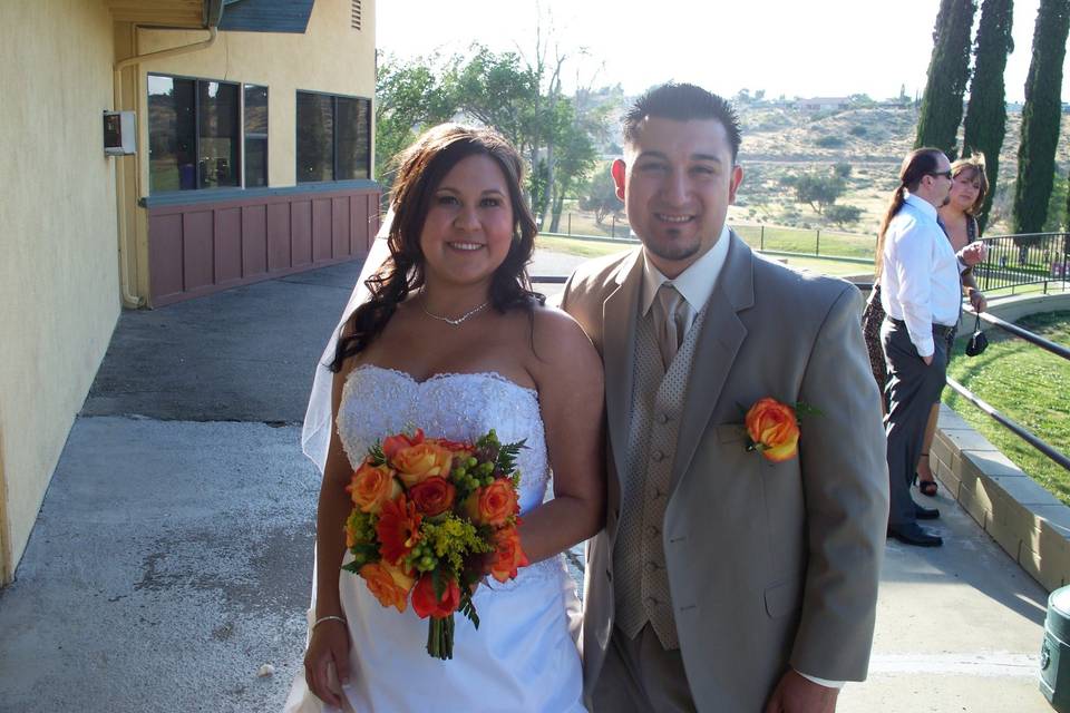 Coleen and Sergio Martinez wedding at Hesperia Country Club