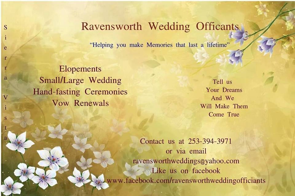 Ravensworth Wedding Officiants