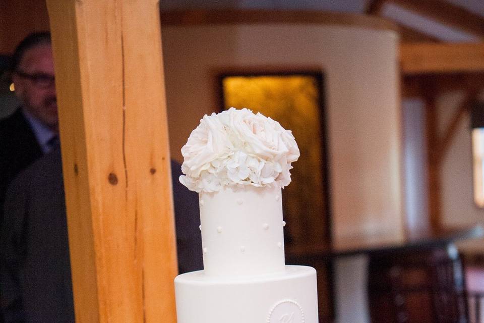 Elegant white cake