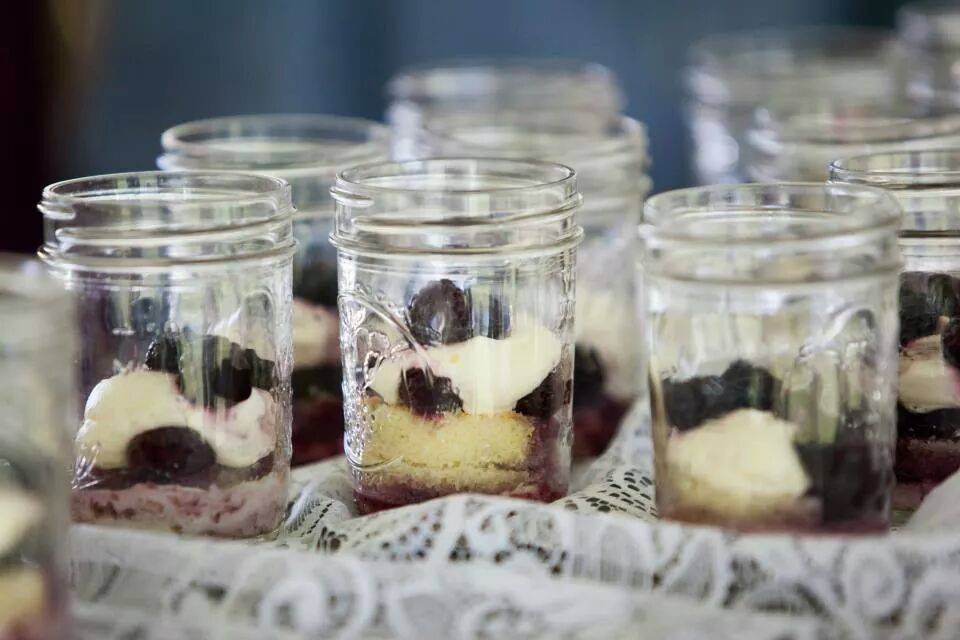 Blackberry trifle