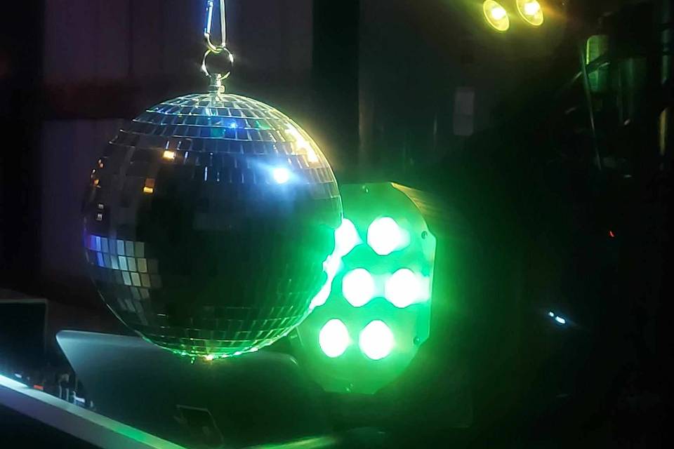 Gobo Lights and Disco Ball