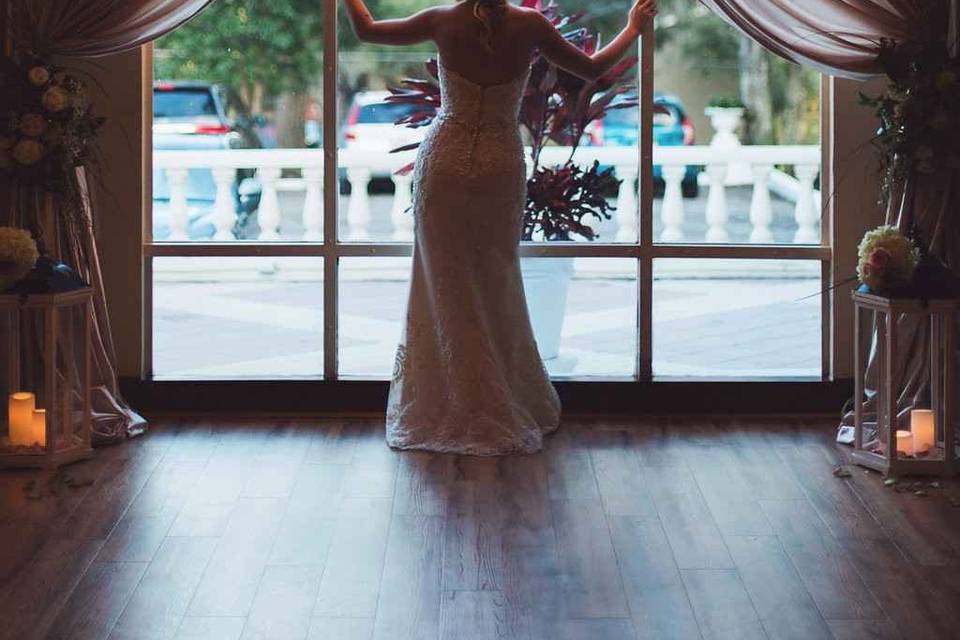 Beautiful bride, anticipating