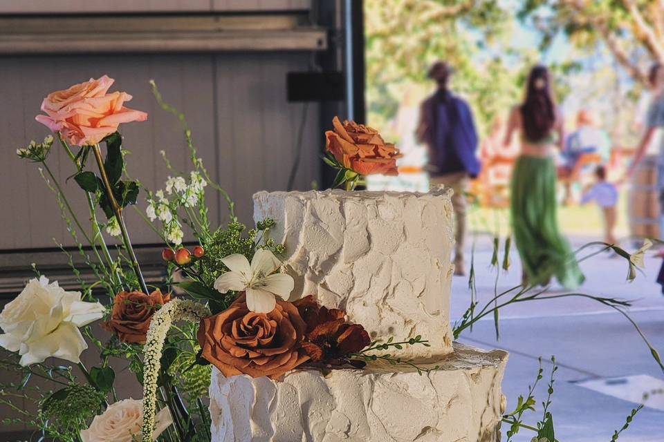 Vegan GF 3 Tiered Wedding Cake