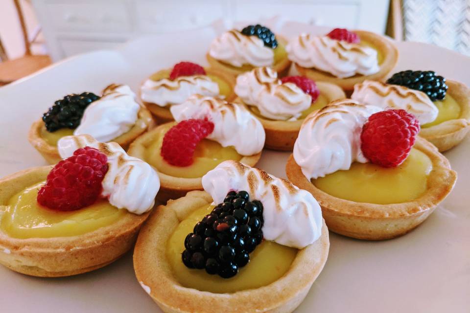 Lemon Tarts w/Berries