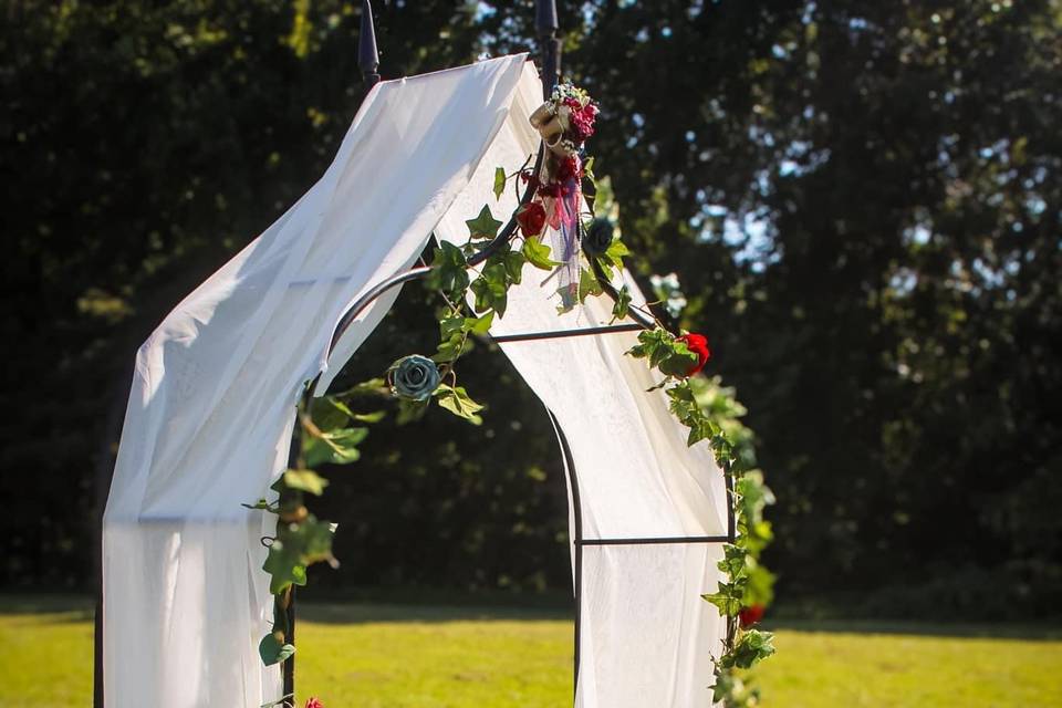 One of our outdoor archs