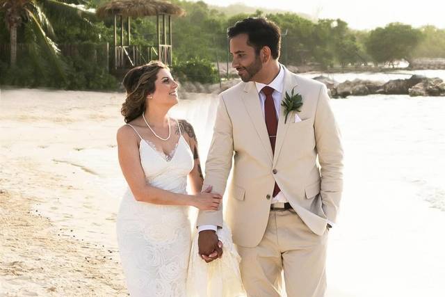 Couple Walk on the Beach