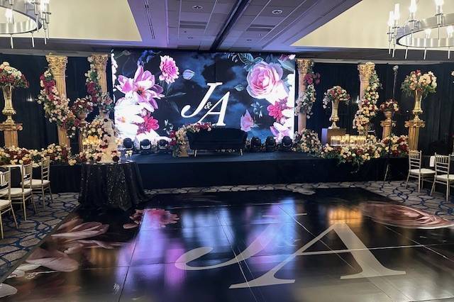 Black Wrapped Dance Floor
