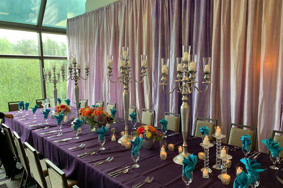 Wedding tables in the Grand Ballroom