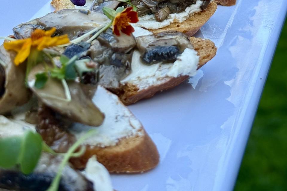 Mushroom Crostini