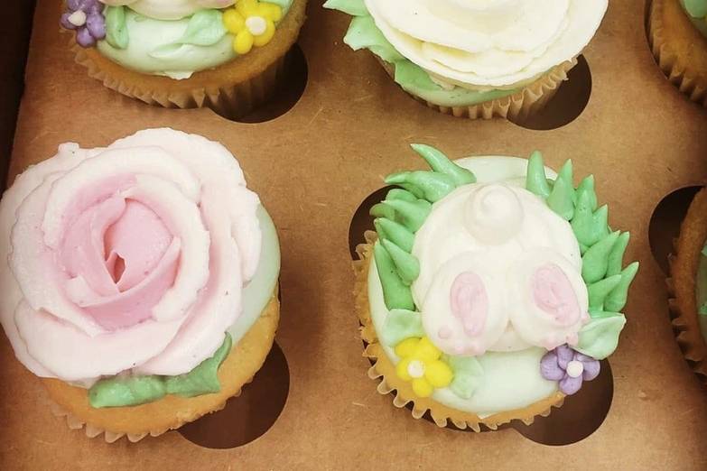 Easter-themed cupcakes