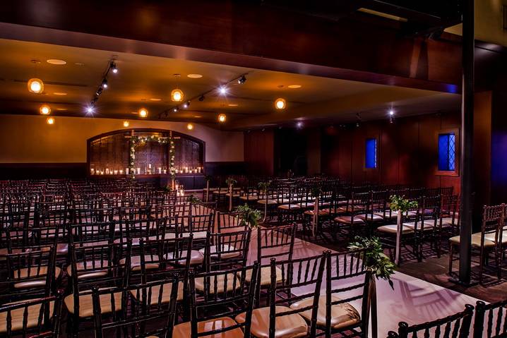 Classic wedding ceremony area