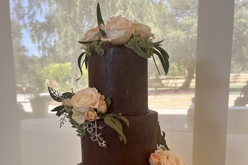 Wooden fondant 3 tier