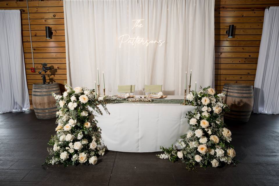 Bridal table