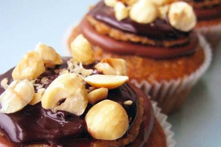 Chocolate-Hazelnut Truffle Cupcakes!