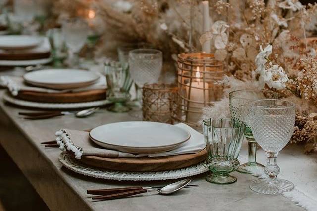 Reception Table Setting