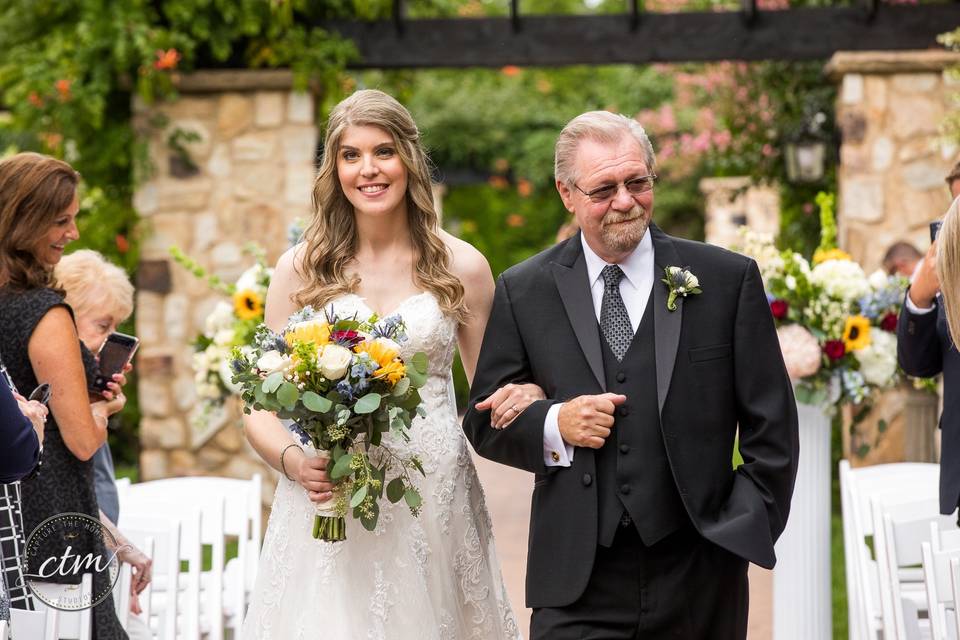 Walking down the aisle