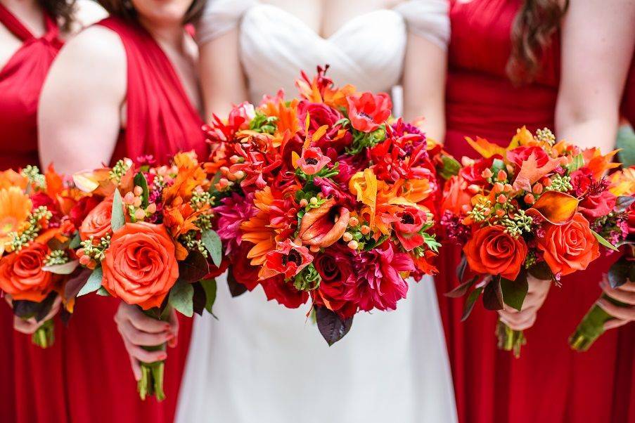 Bridal party bouquet