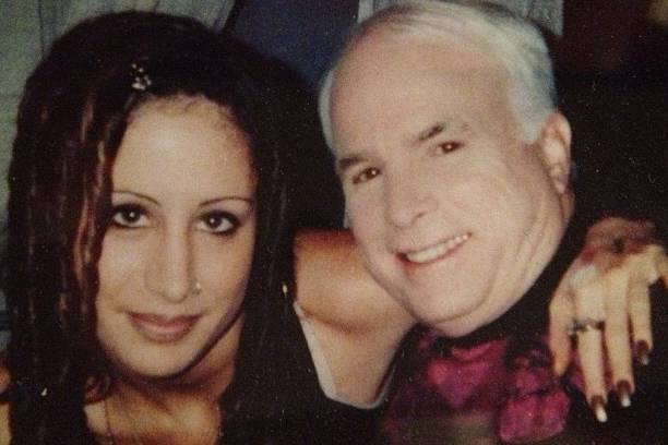 John McCain and I on New Years Eve 2000 for the CBS Presidential Special.