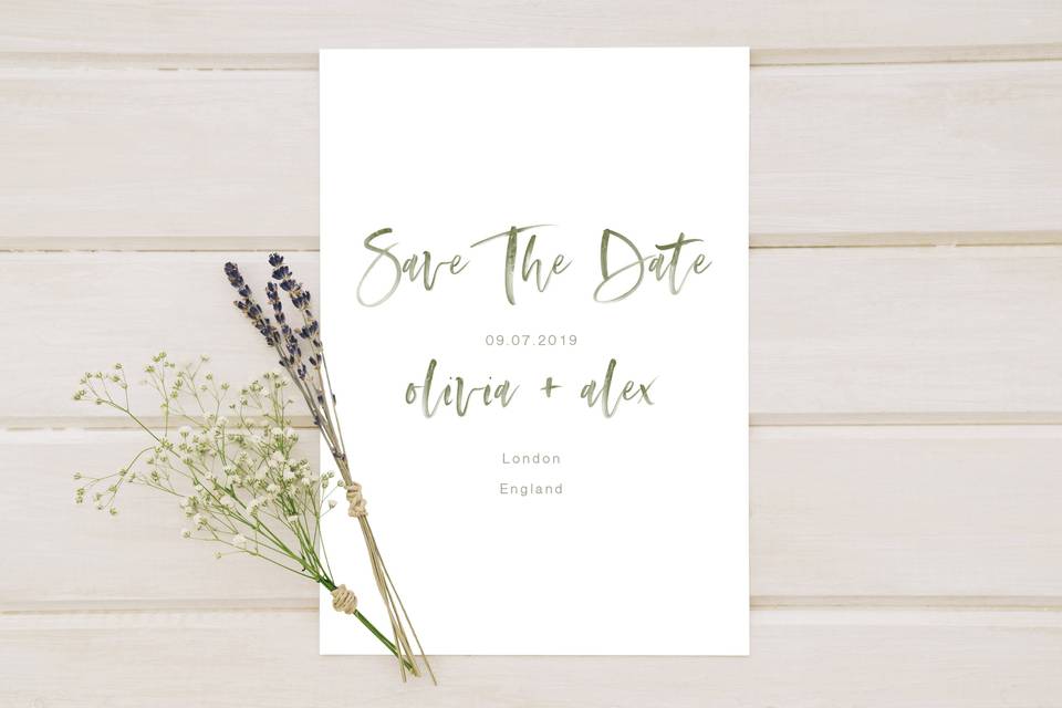 Botanical Save the Date