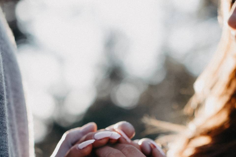 Wedding ring close up