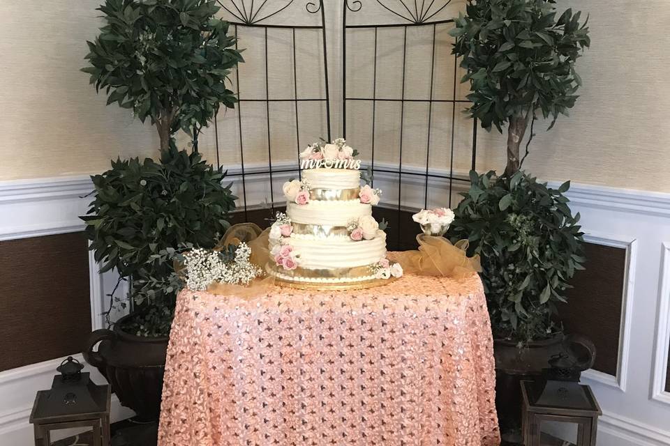 Wedding cake display