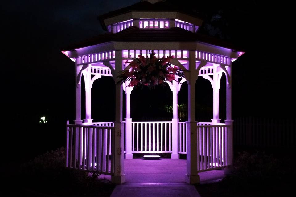 Newland Barn - Huntington Beach, CA* Uplighting (Purple)* DJ & Lighting Services
