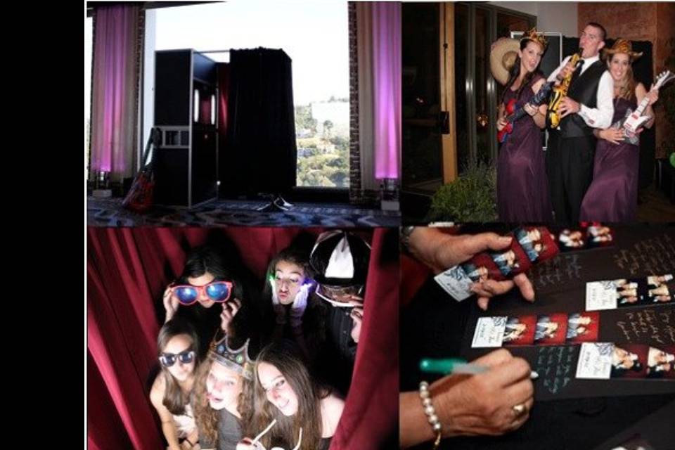 Photo-Booth* Open Air* Closed Booth* Scrapbook* Unlimited Prints (Black/White)* Tons of Fun and Appropriate Props For All Ages