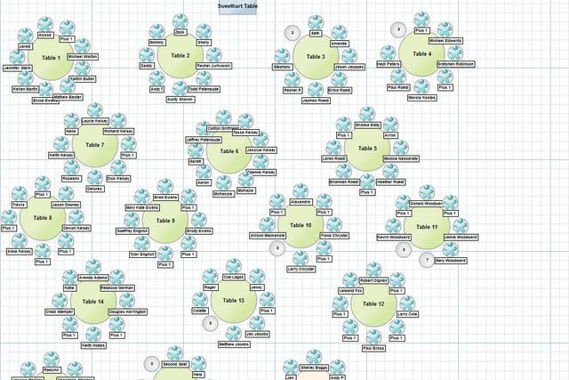 Rodel Wedding Seating Chart