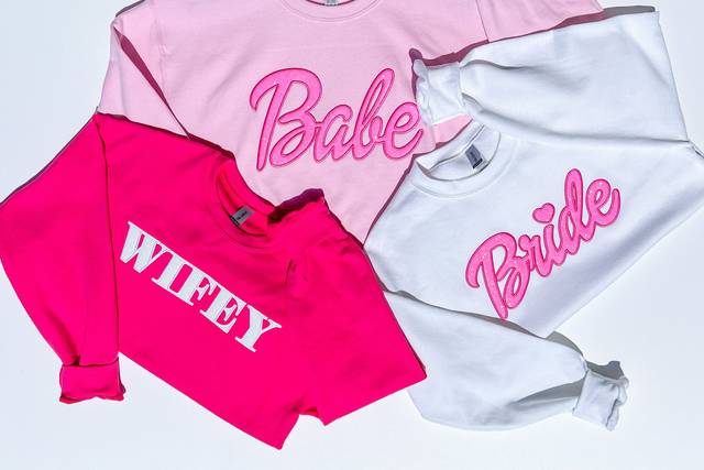 Glitter bridal apparel