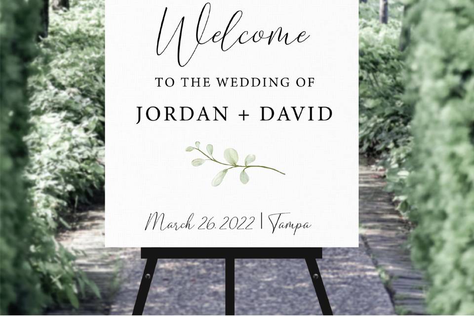 Welcome Wedding signs