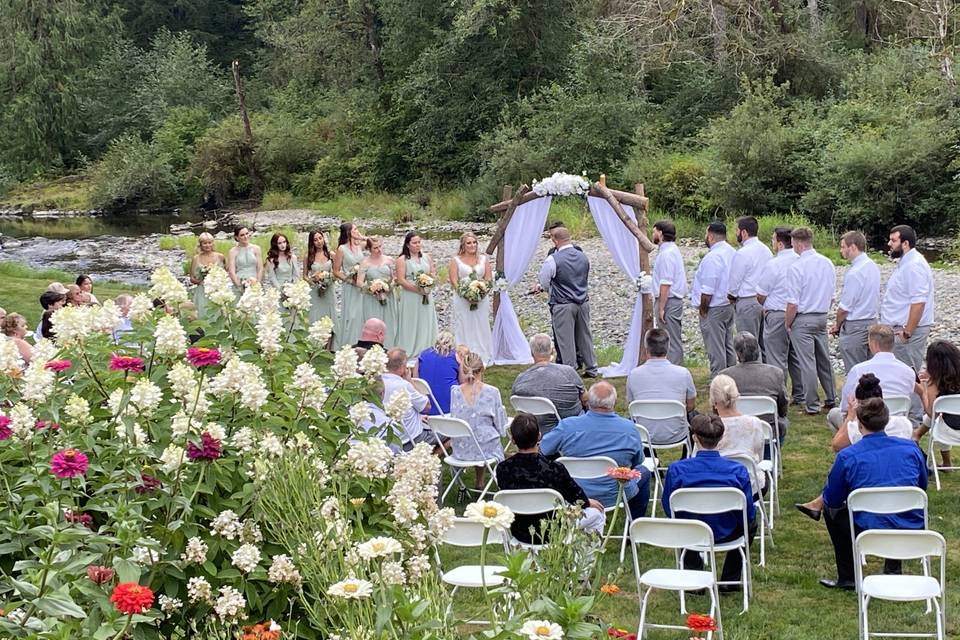 Riverside wedding