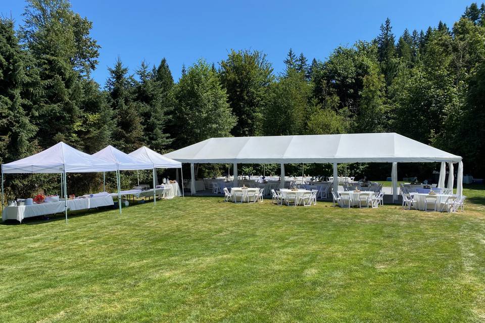 Tented reception