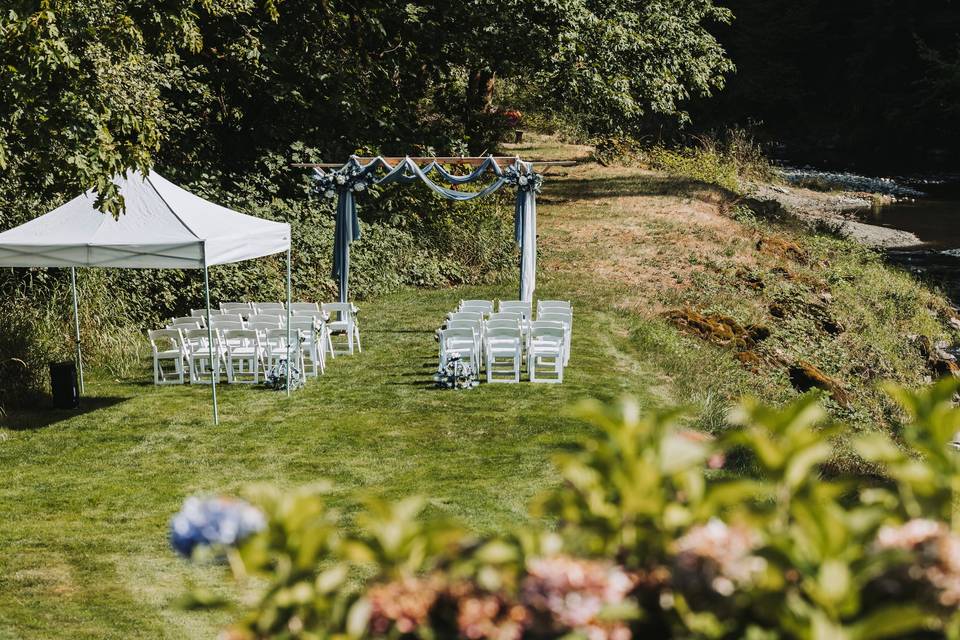 Riverside ceremony