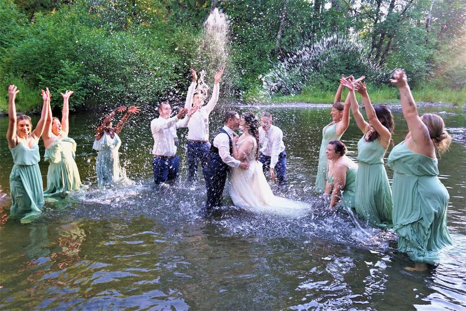 Playing in the river